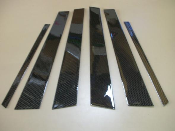 BMW E46 リアル カーボンピラーパネル 6PCS